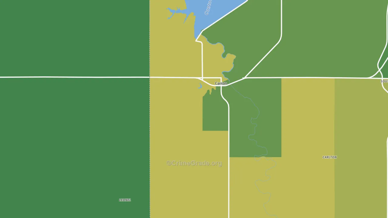 73724, OK Map of Theft Rates