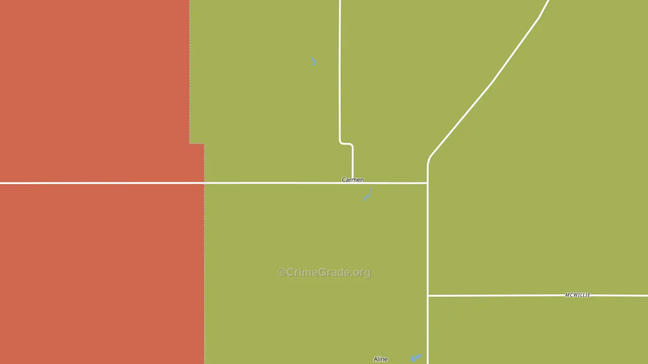 73726, OK Map of Theft Rates