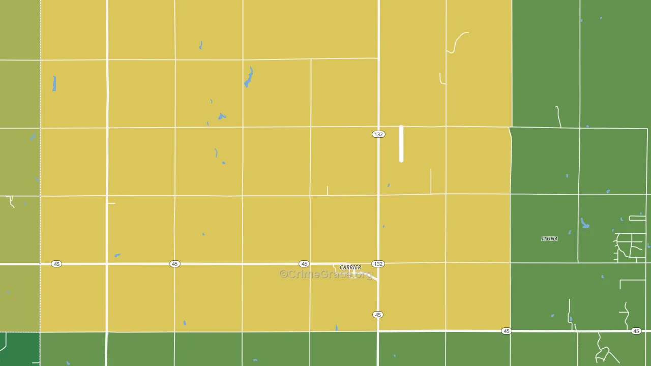 73727, OK Map of Theft Rates