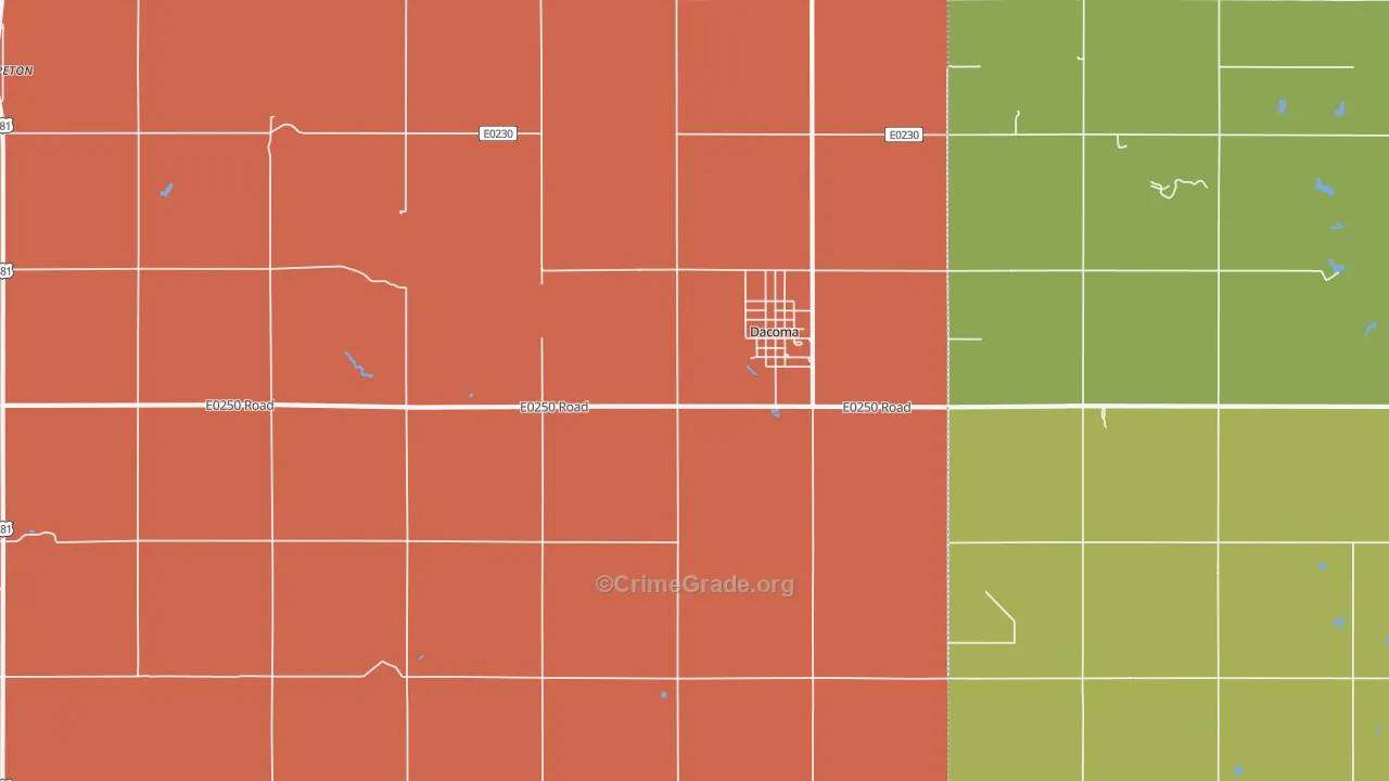 73731, OK Map of Theft Rates