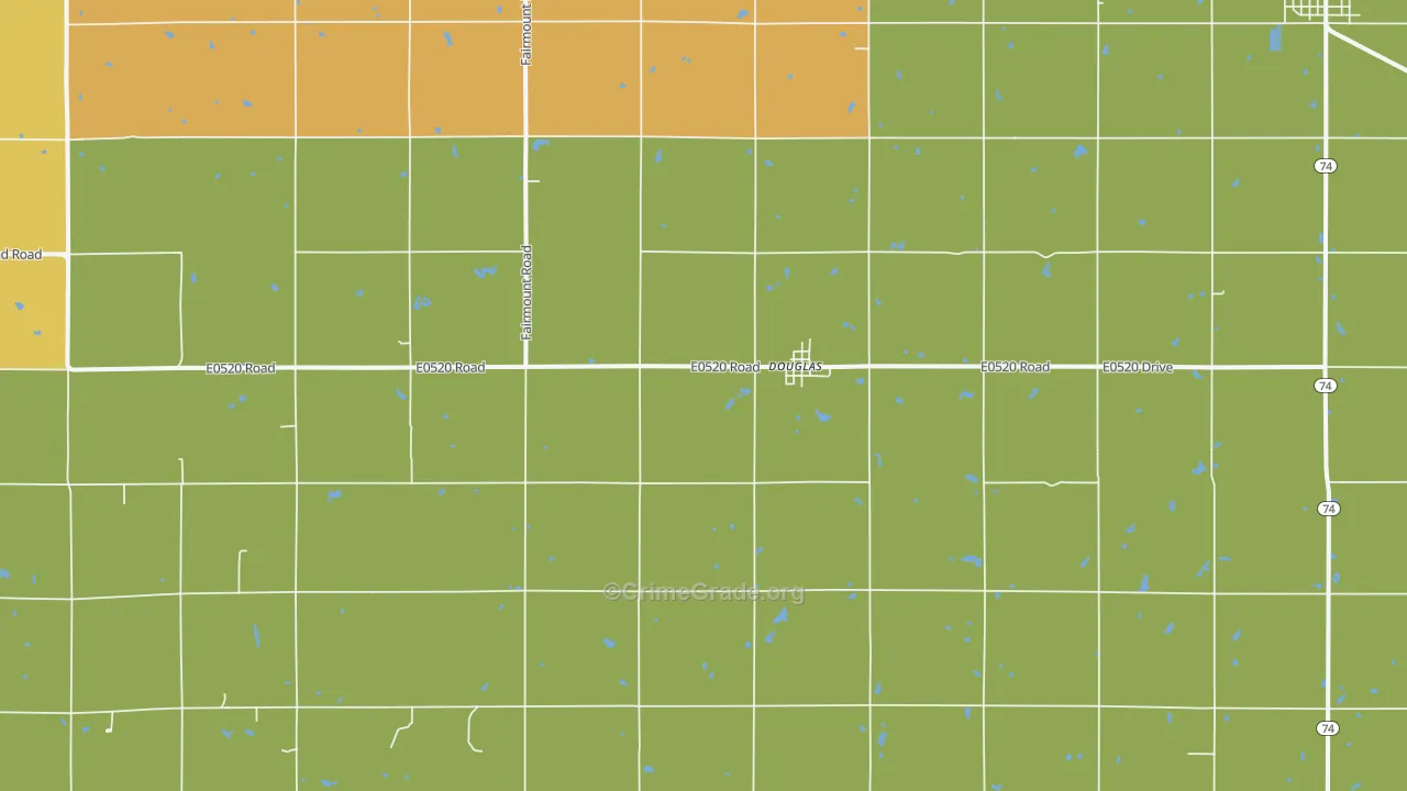 73733, OK Map of Theft Rates