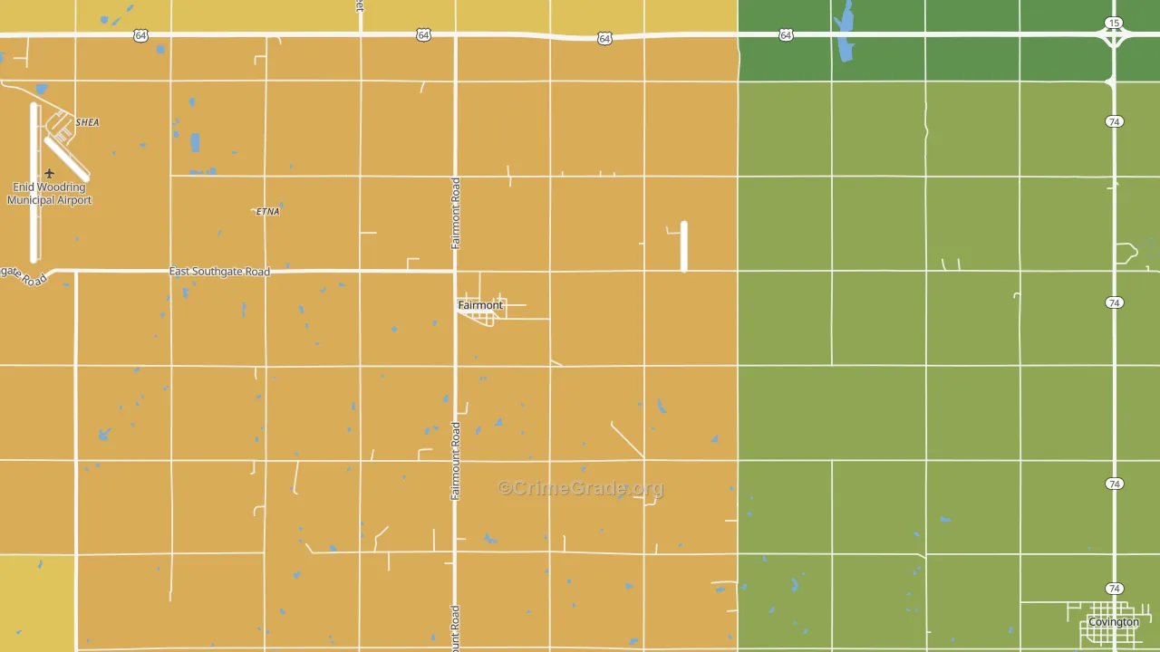 73736, OK Map of Theft Rates