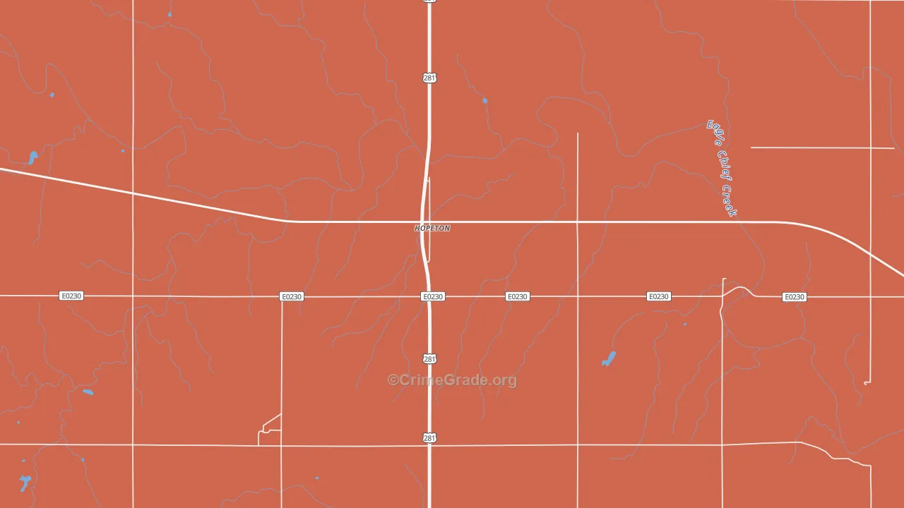 73746, OK Map of Theft Rates