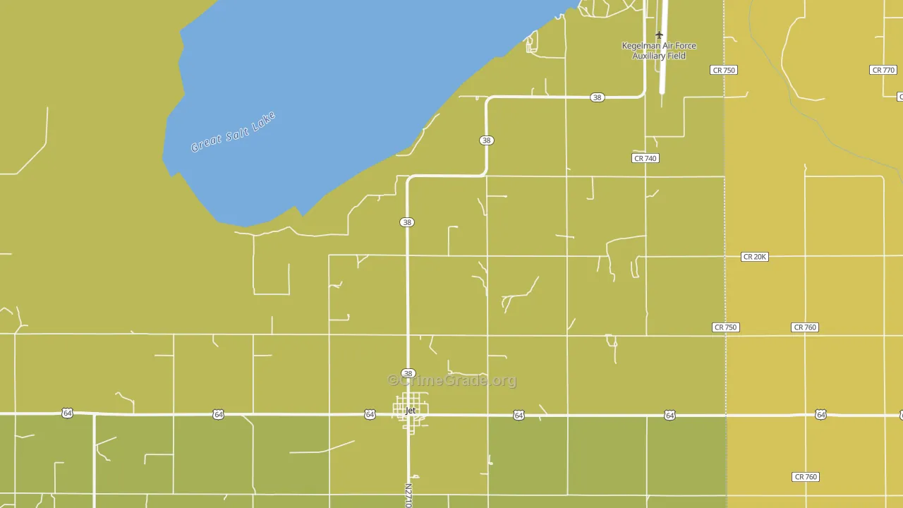 73749, OK Map of Theft Rates