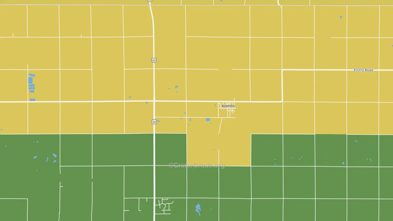 73753, OK Map of Theft Rates