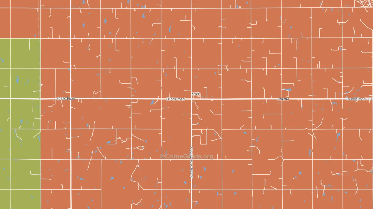 73756, OK Map of Theft Rates