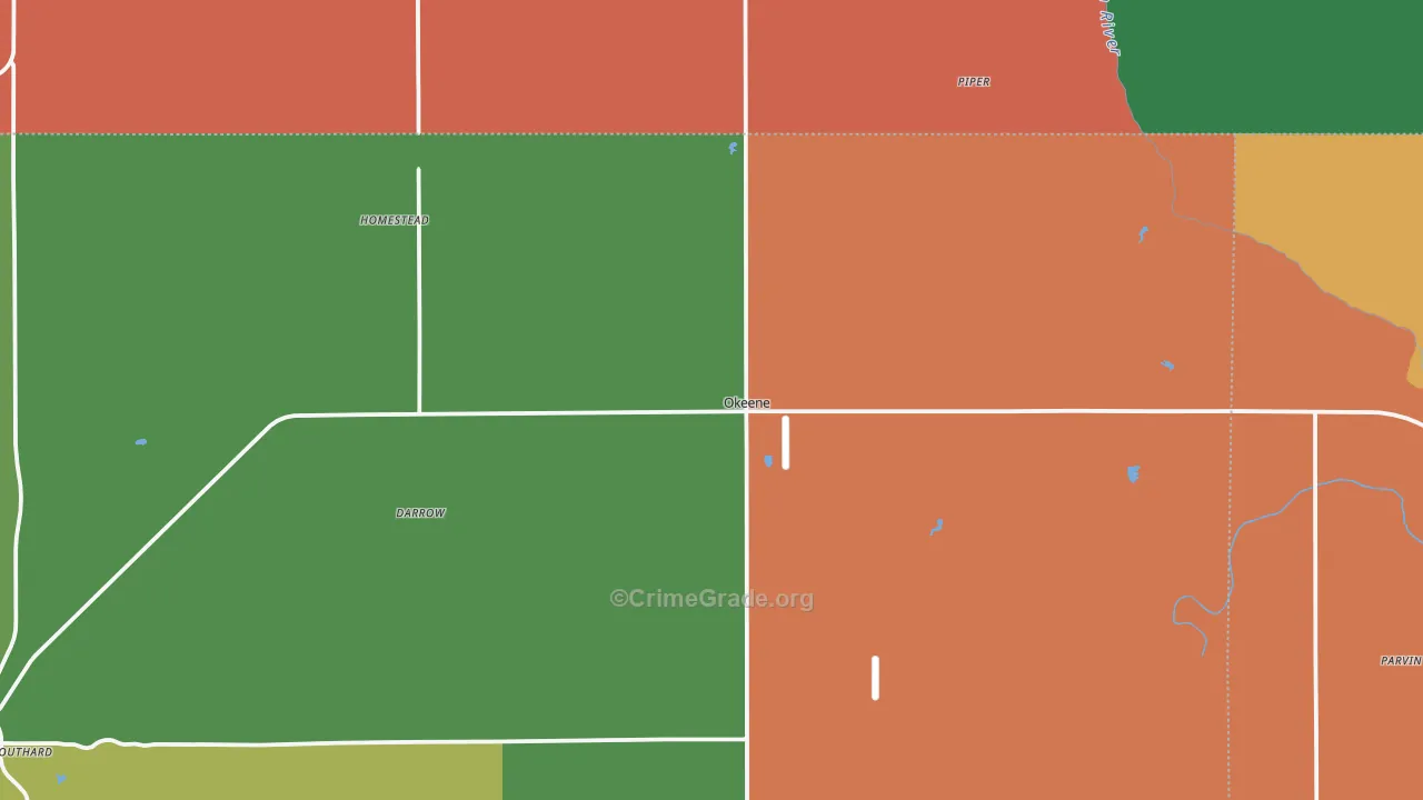 73763, OK Map of Theft Rates