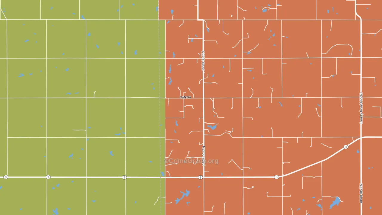 73764, OK Map of Theft Rates