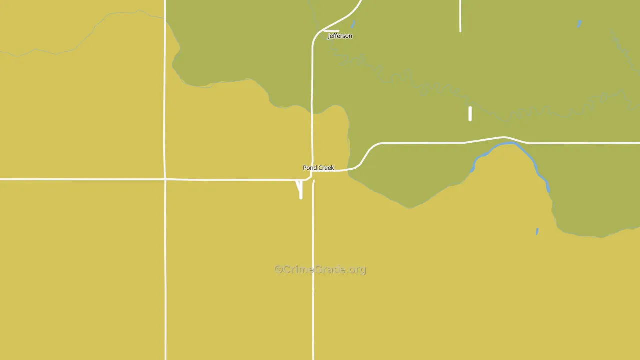 73766, OK Map of Theft Rates