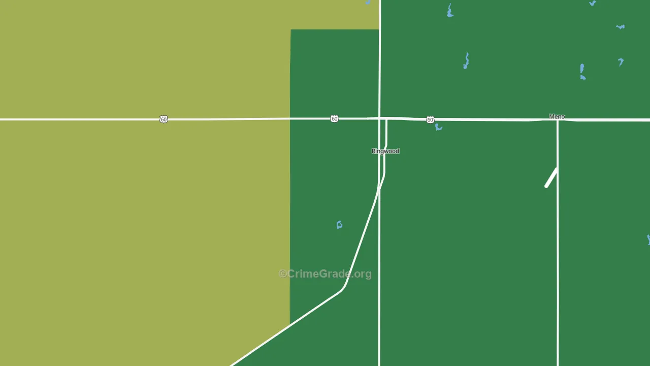 73768, OK Map of Theft Rates