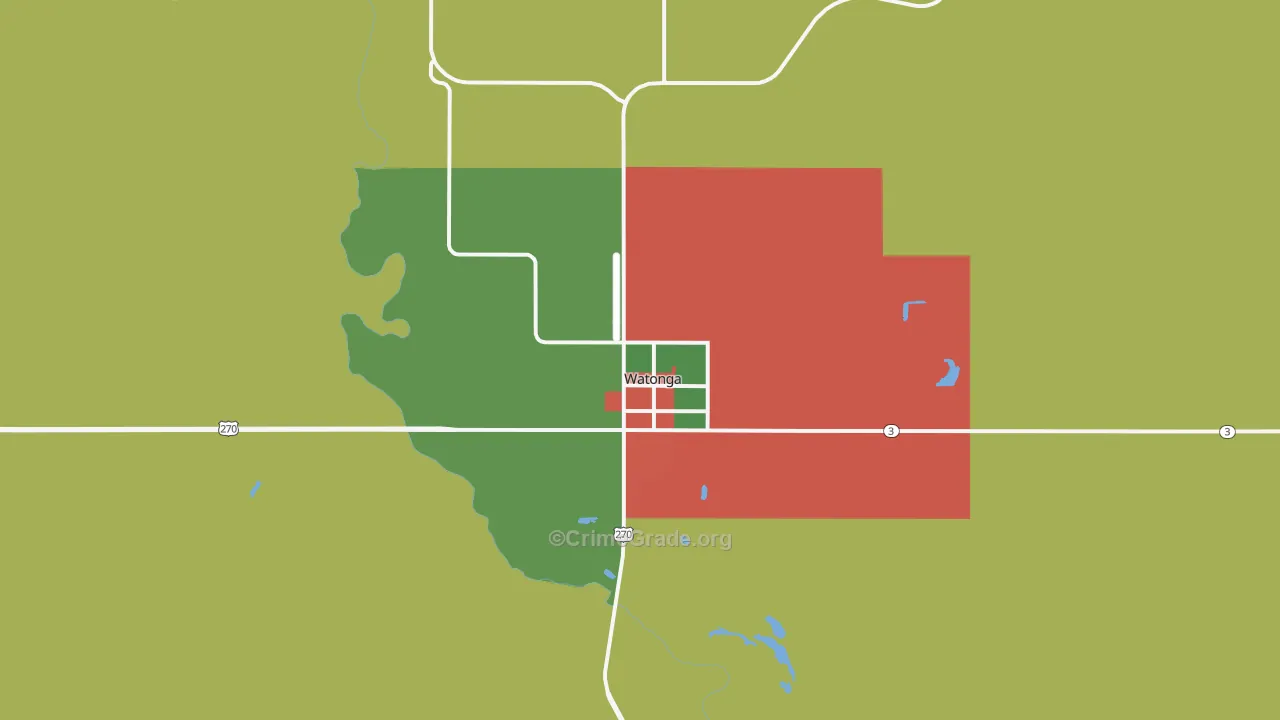 73772, OK Map of Theft Rates