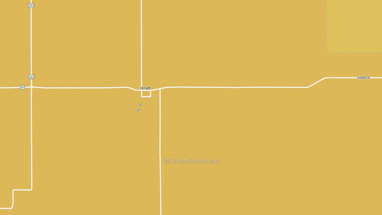 73832, OK Map of Theft Rates