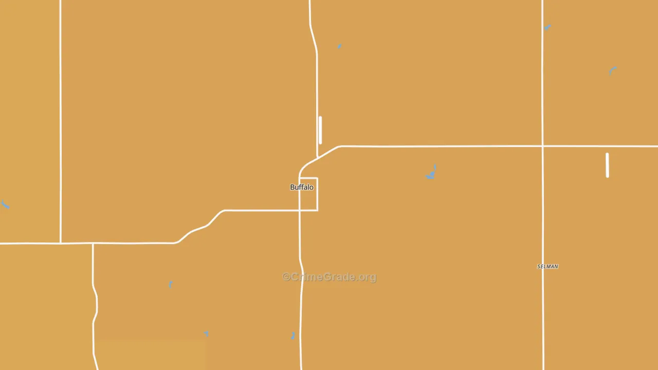 73834, OK Map of Theft Rates