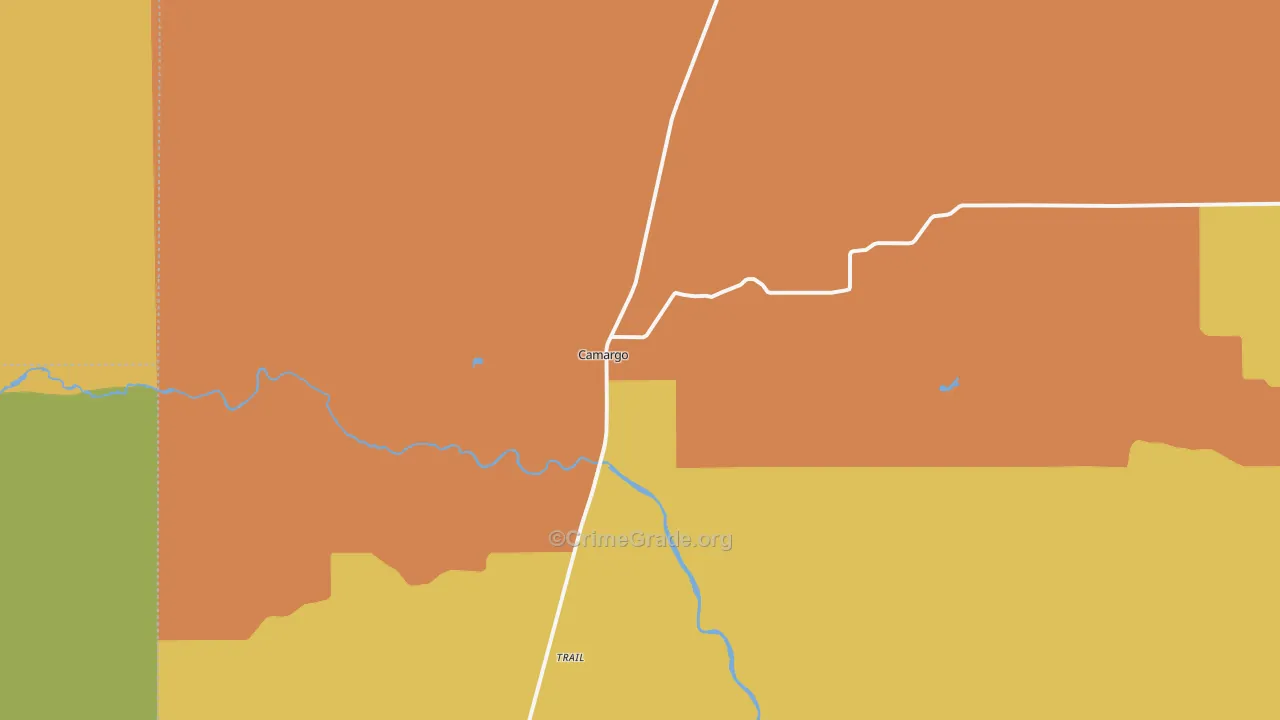 73835, OK Map of Theft Rates