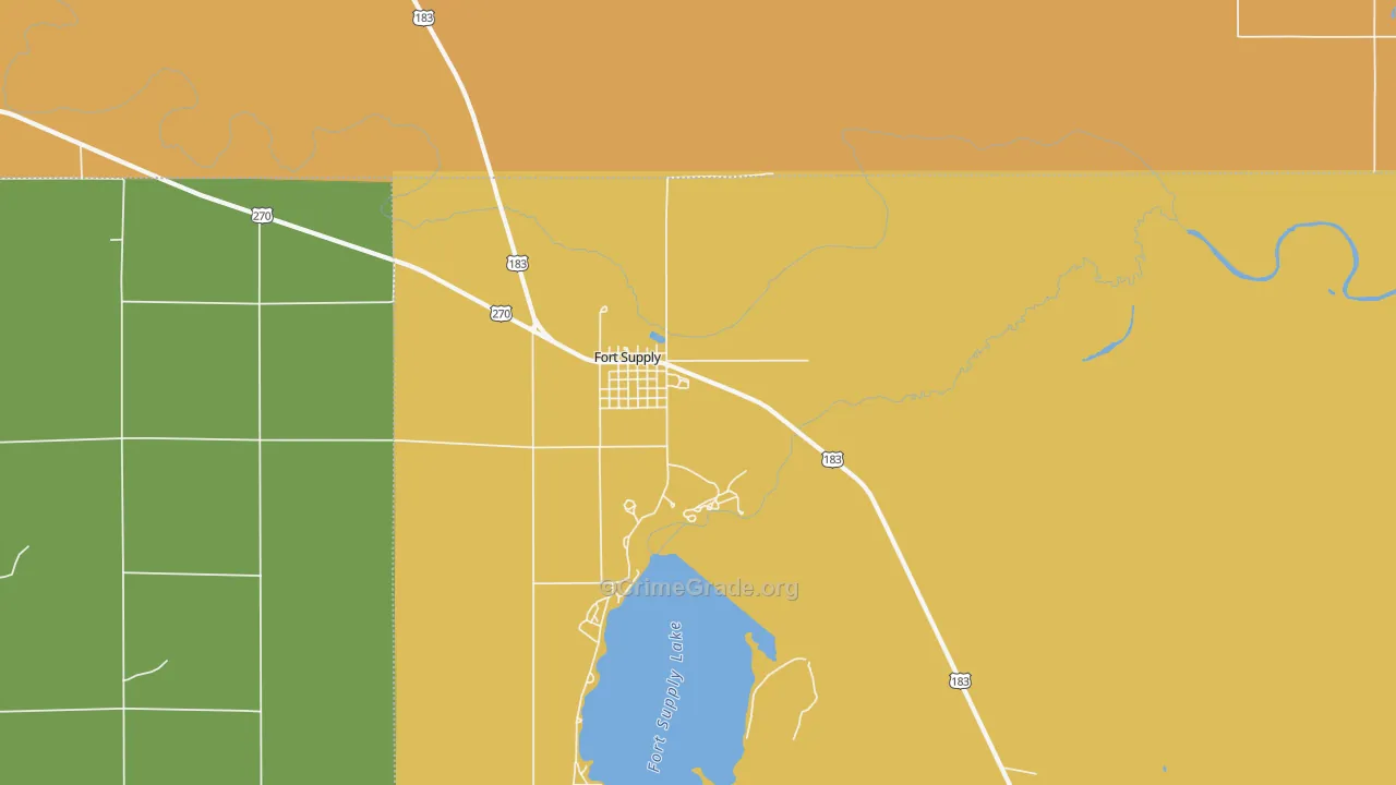 73841, OK Map of Theft Rates
