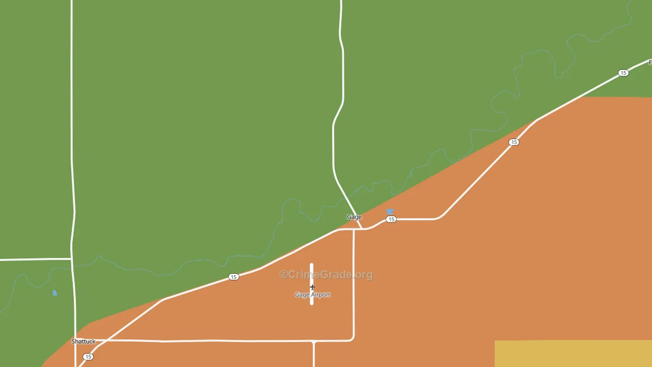 73843, OK Map of Theft Rates