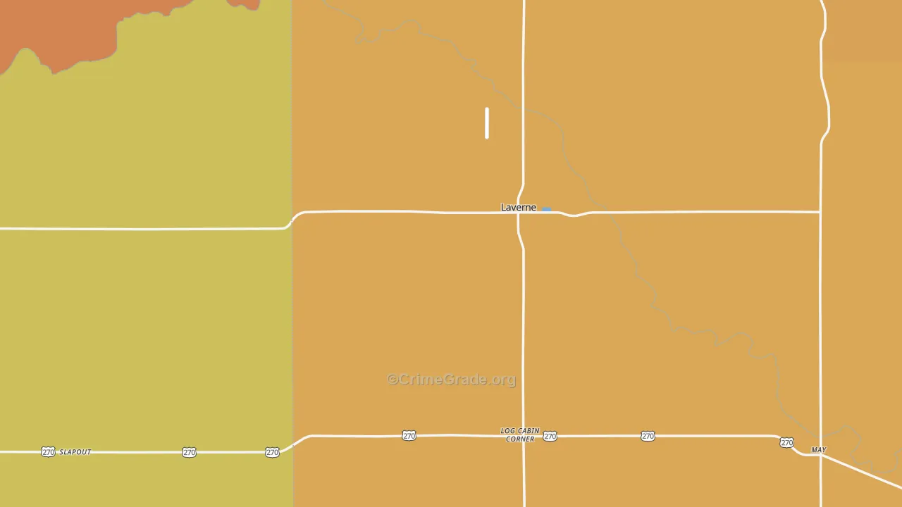 73848, OK Map of Theft Rates