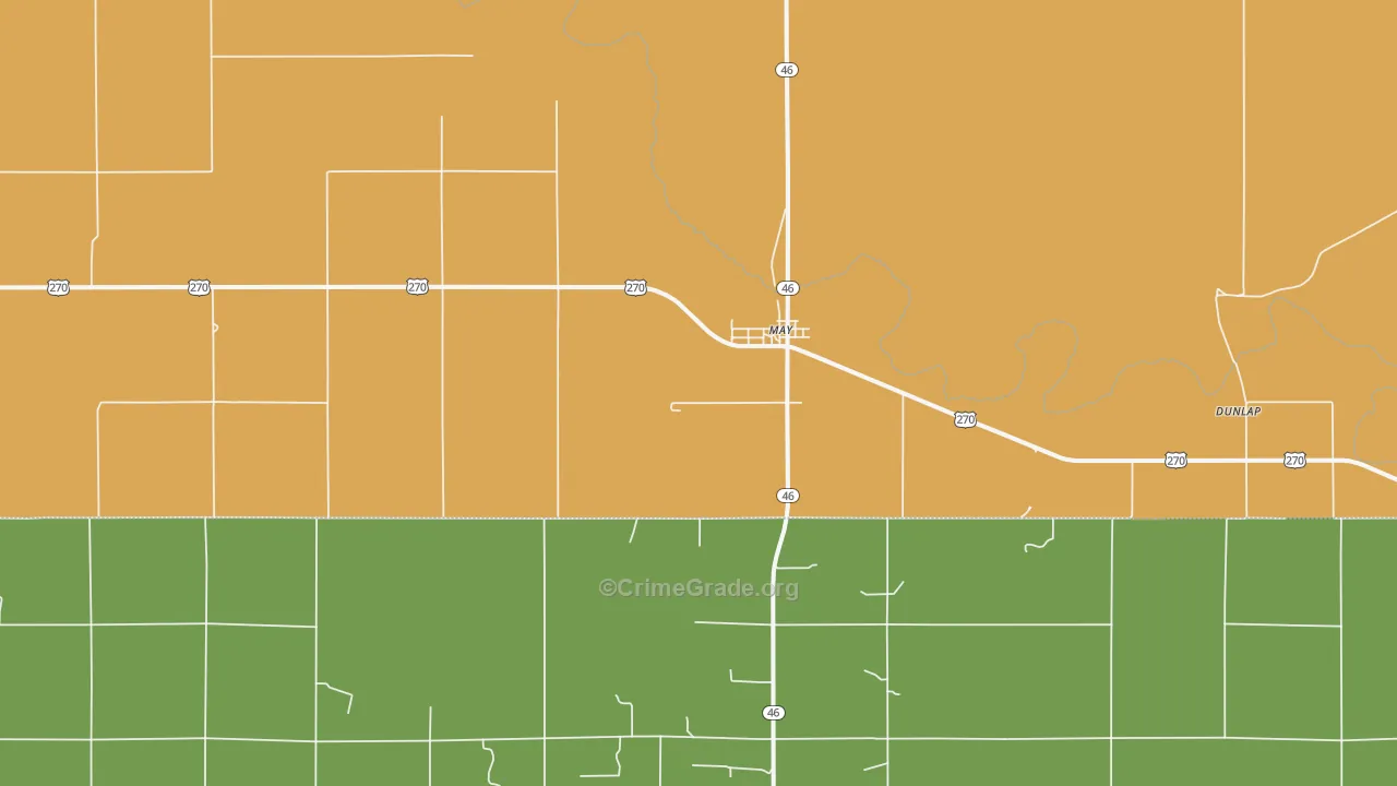 73851, OK Map of Theft Rates