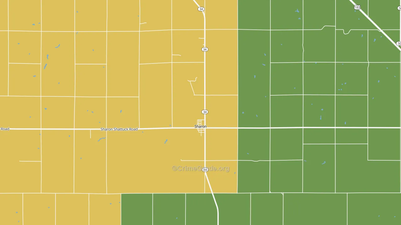 73857, OK Map of Theft Rates