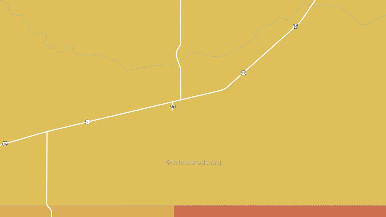 73937, OK Map of Theft Rates