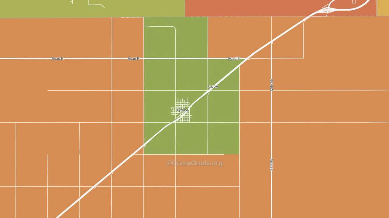73951, OK Map of Theft Rates