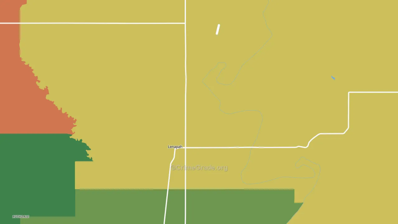 74042, OK Map of Theft Rates