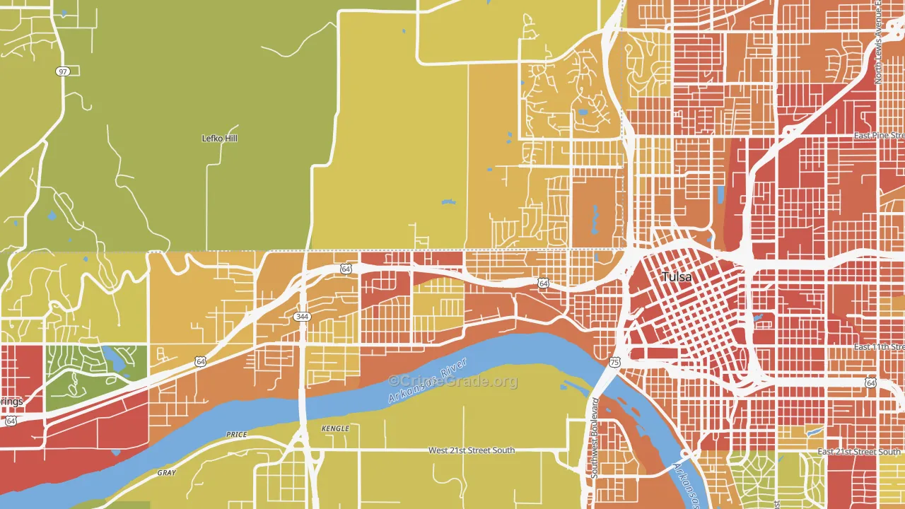 74127, OK Map of Theft Rates