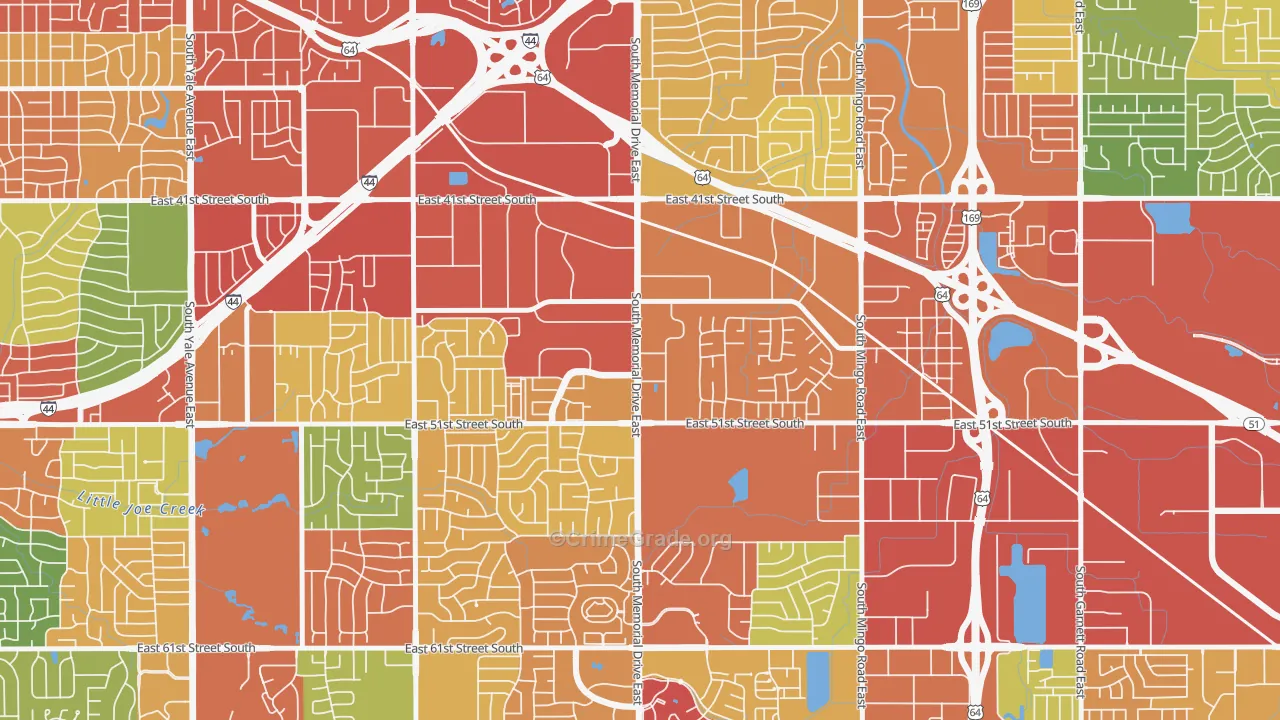 74145, OK Map of Theft Rates