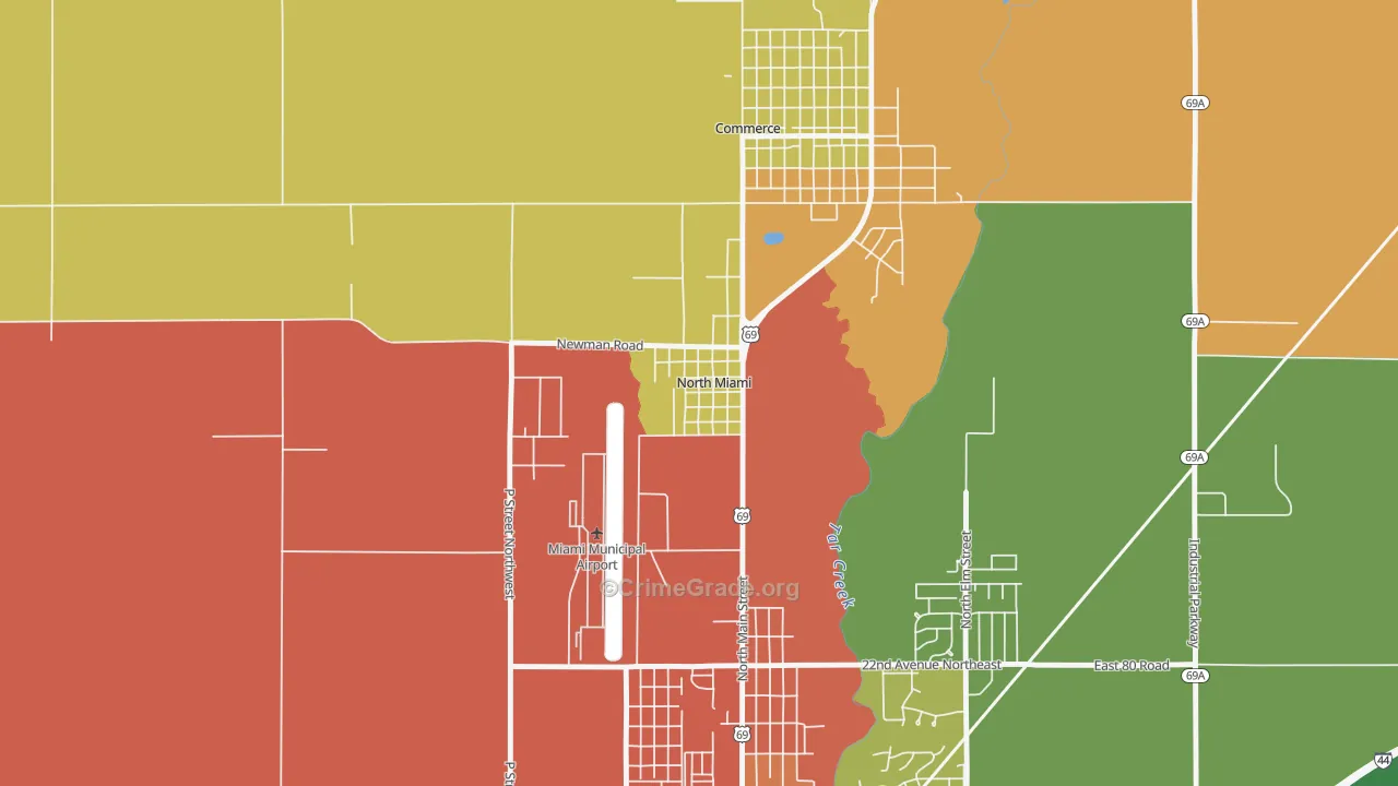 74358, OK Map of Theft Rates