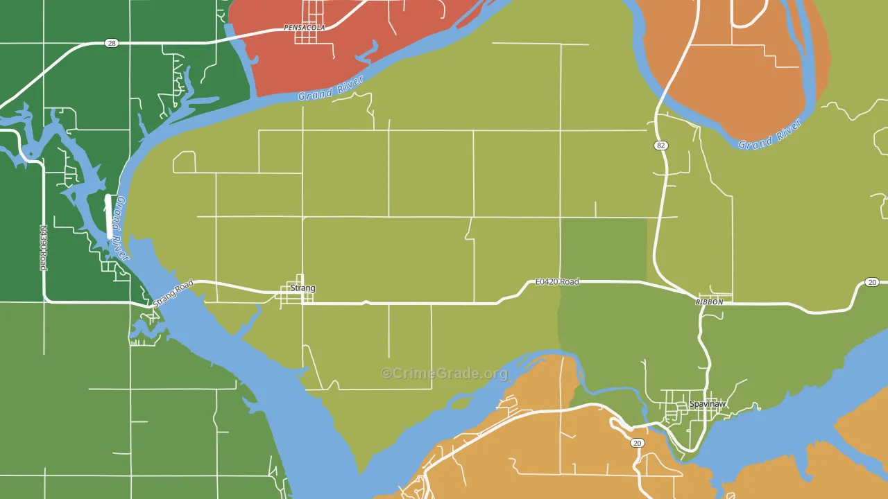 74367, OK Map of Theft Rates