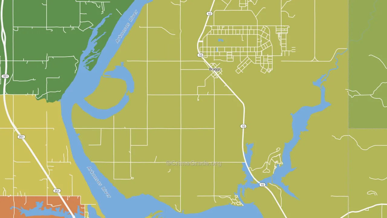 74423, OK Map of Theft Rates