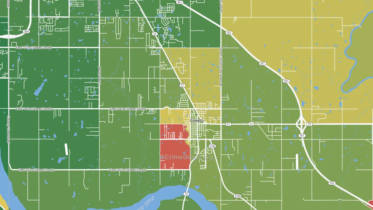 74429, OK Map of Theft Rates