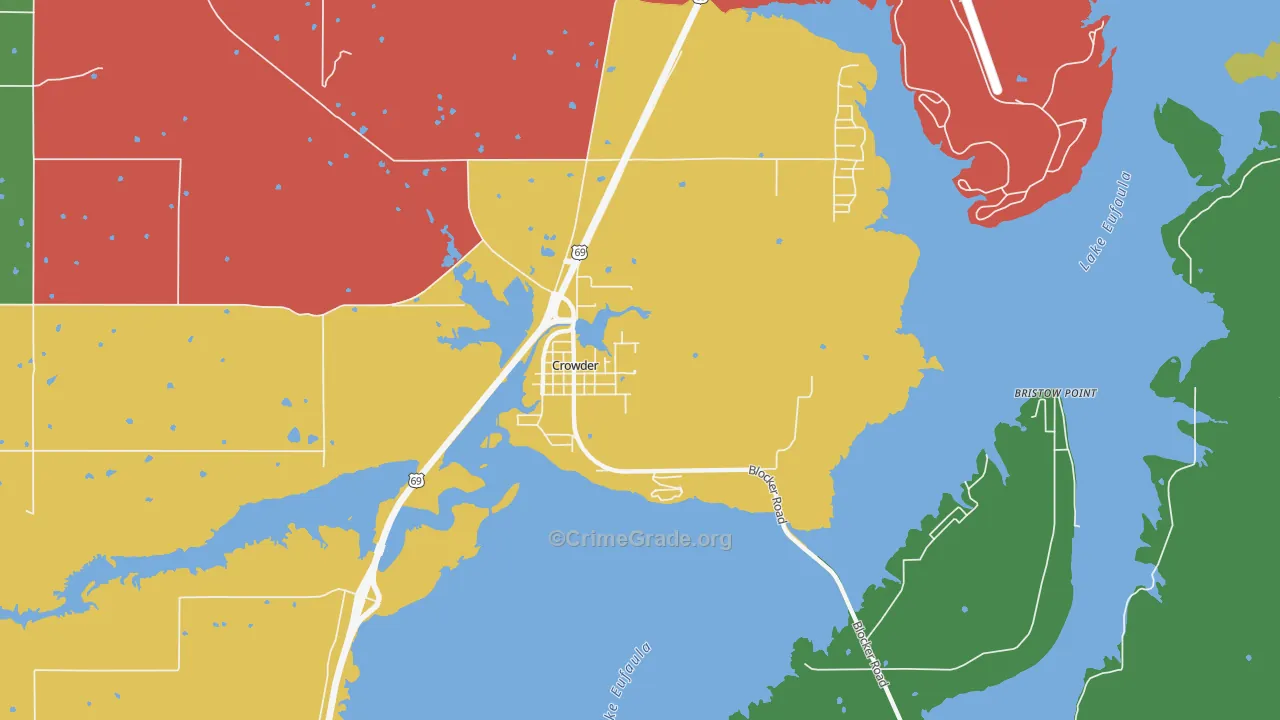 74430, OK Map of Theft Rates