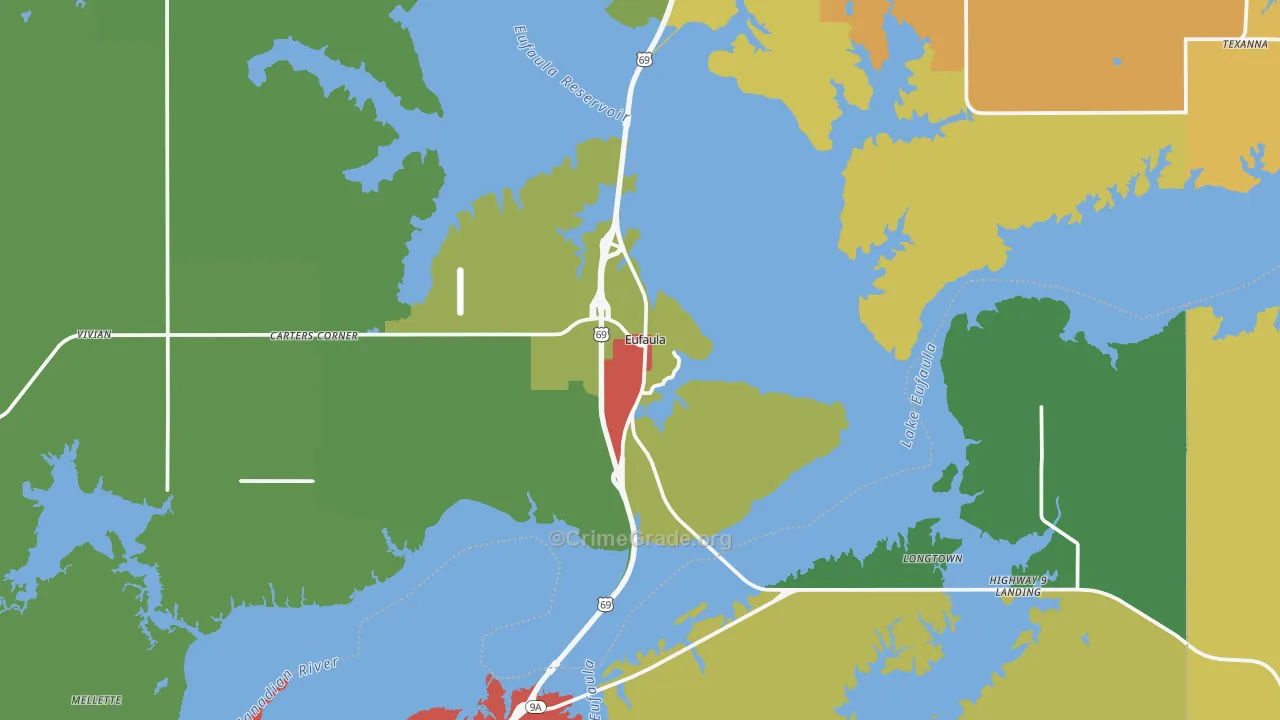 74432, OK Map of Theft Rates