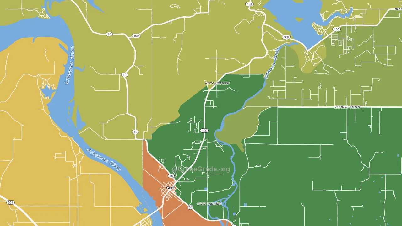 74435, OK Map of Theft Rates