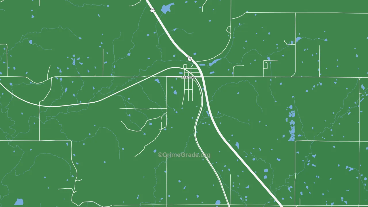 74456, OK Map of Theft Rates
