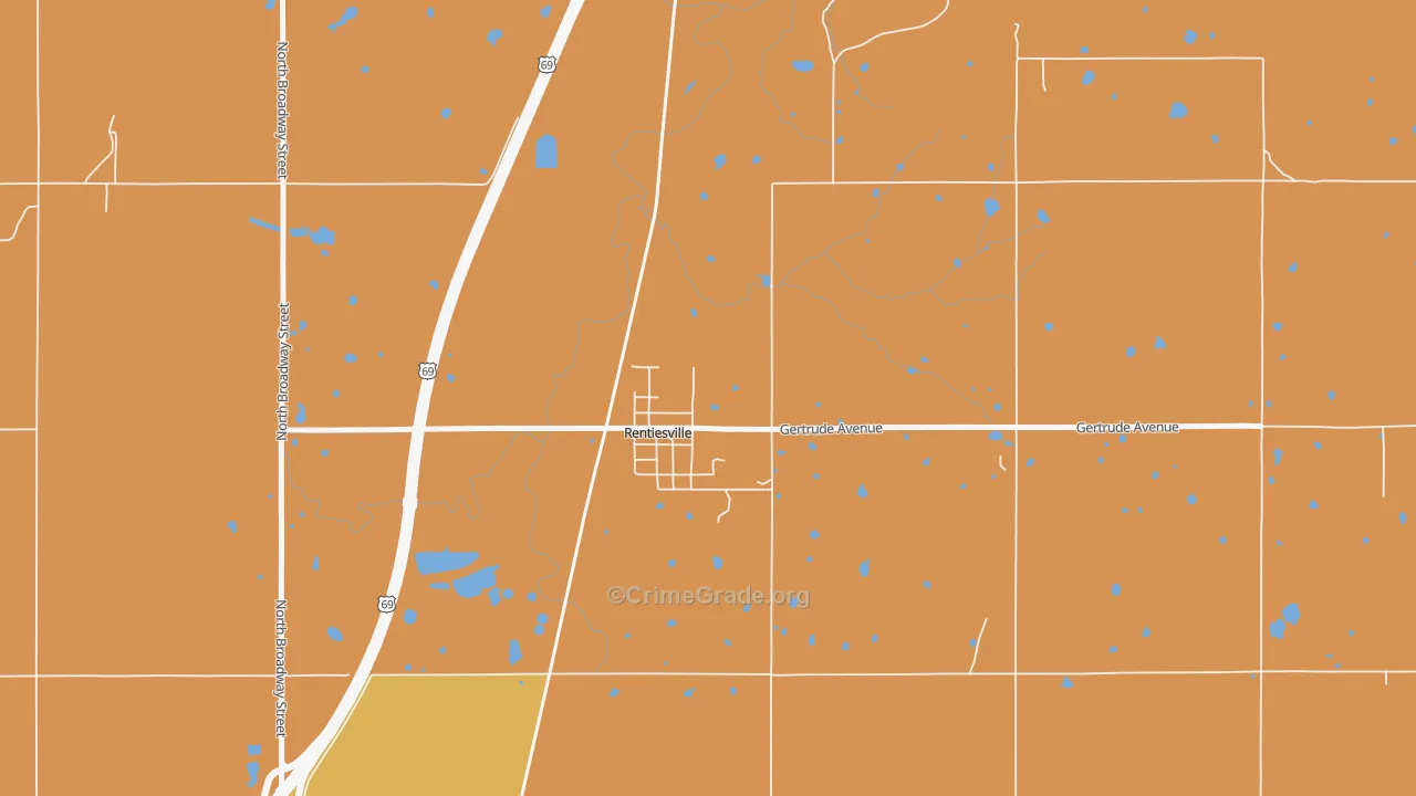 74459, OK Map of Theft Rates