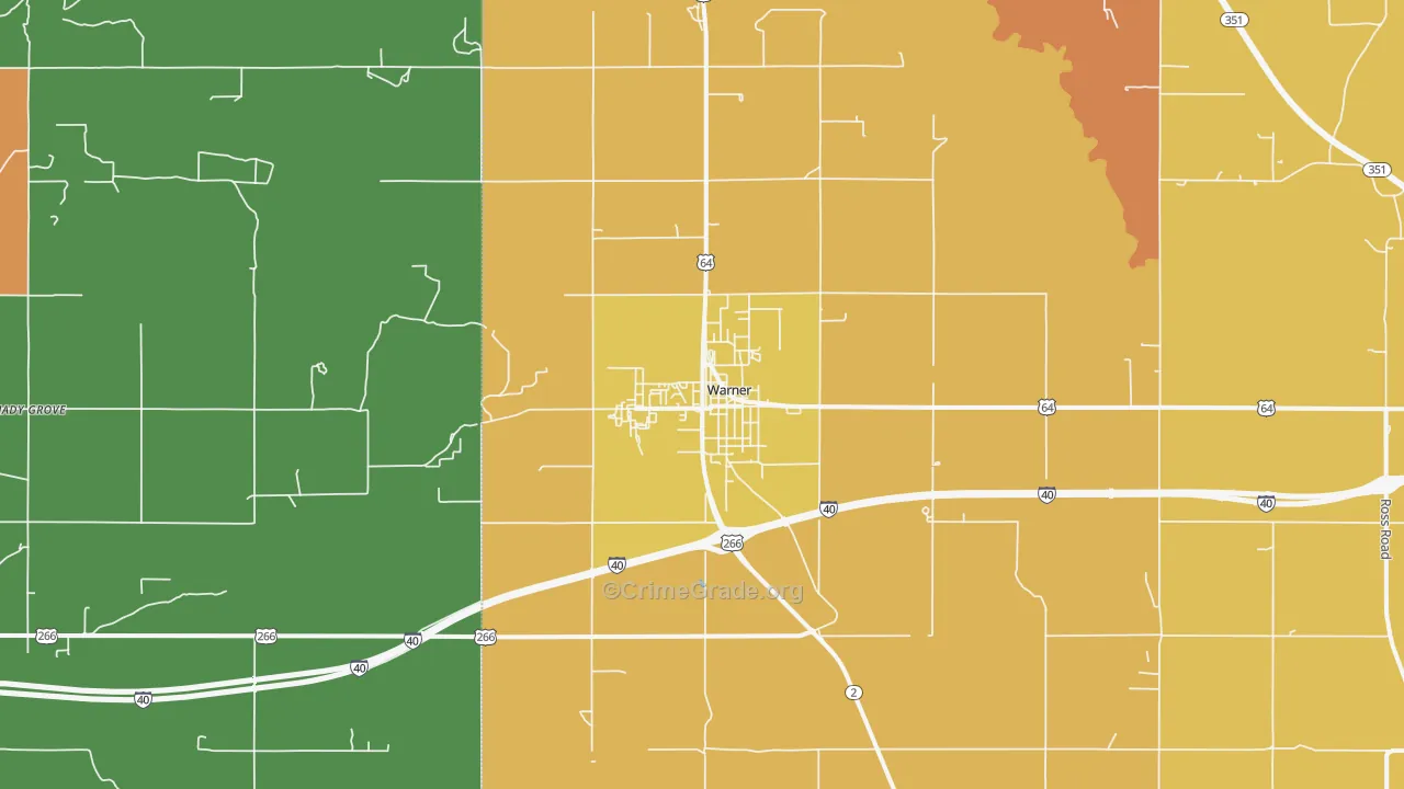 74469, OK Map of Theft Rates