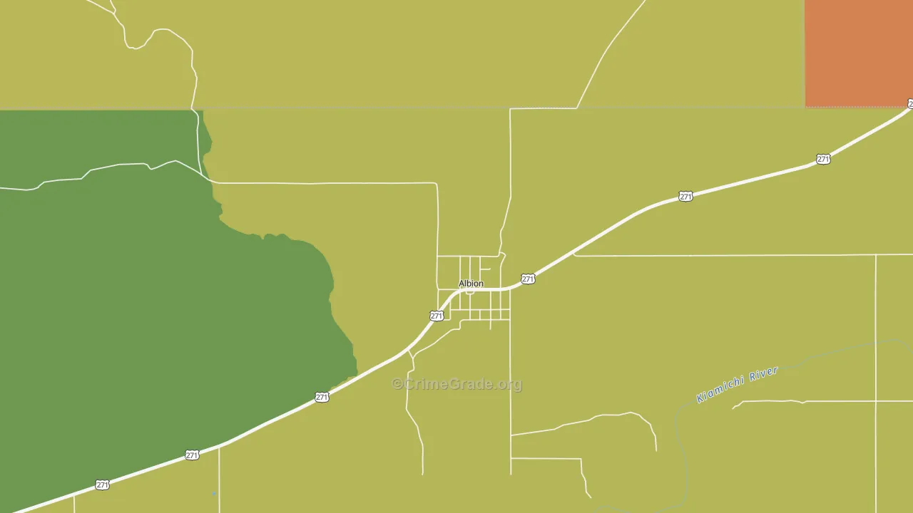 74521, OK Map of Theft Rates