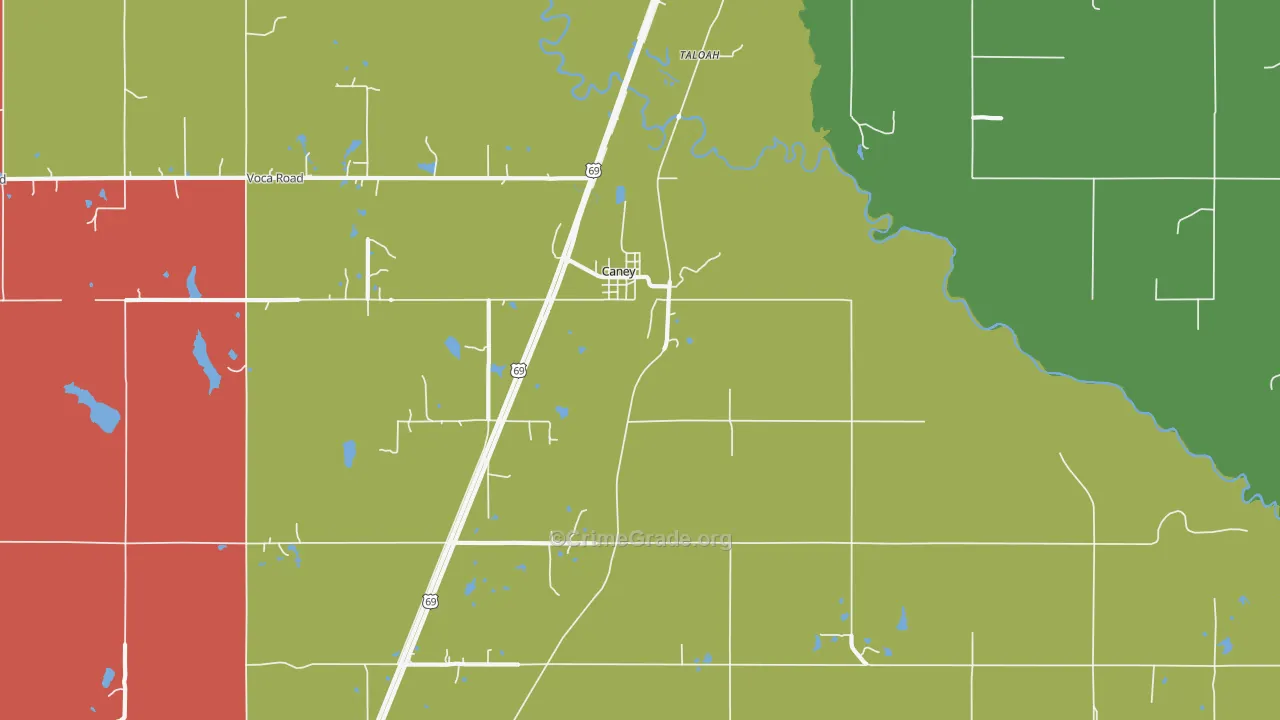 74533, OK Map of Theft Rates