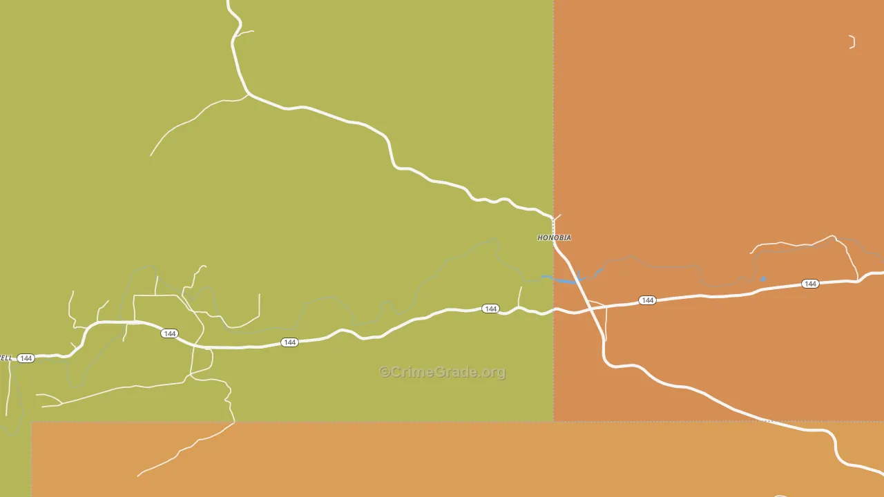 74549, OK Map of Theft Rates