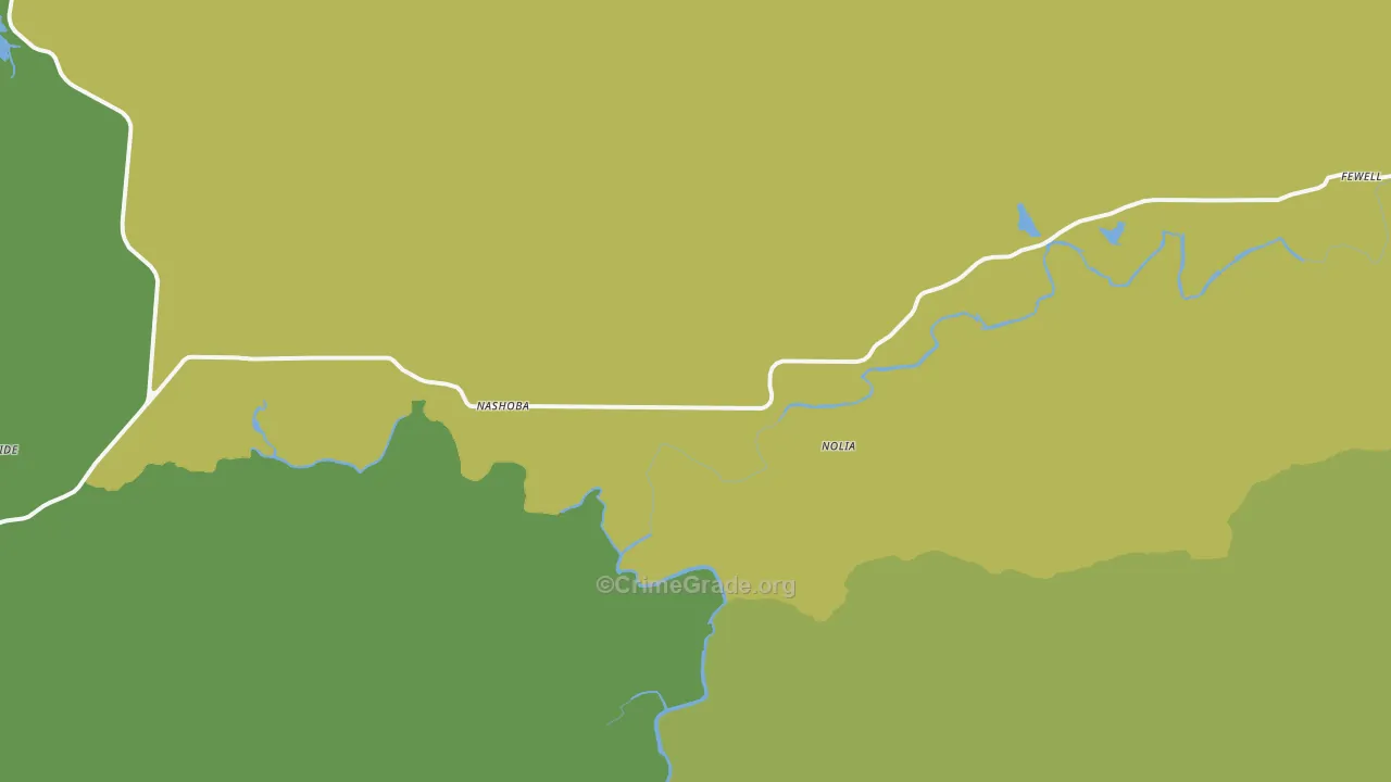 74558, OK Map of Theft Rates