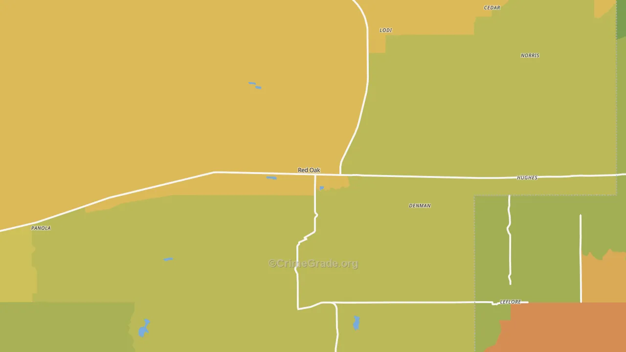 74563, OK Map of Theft Rates