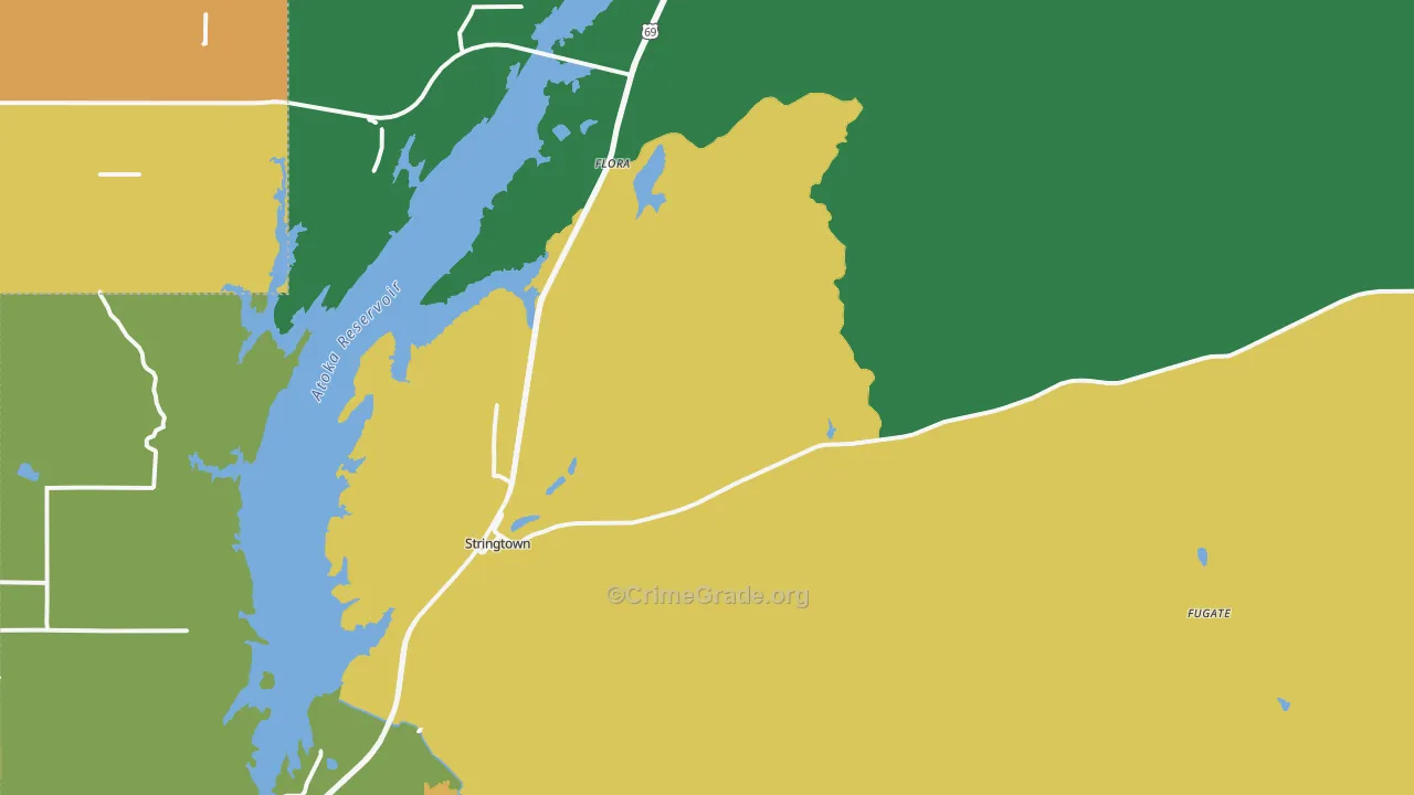 74569, OK Map of Theft Rates