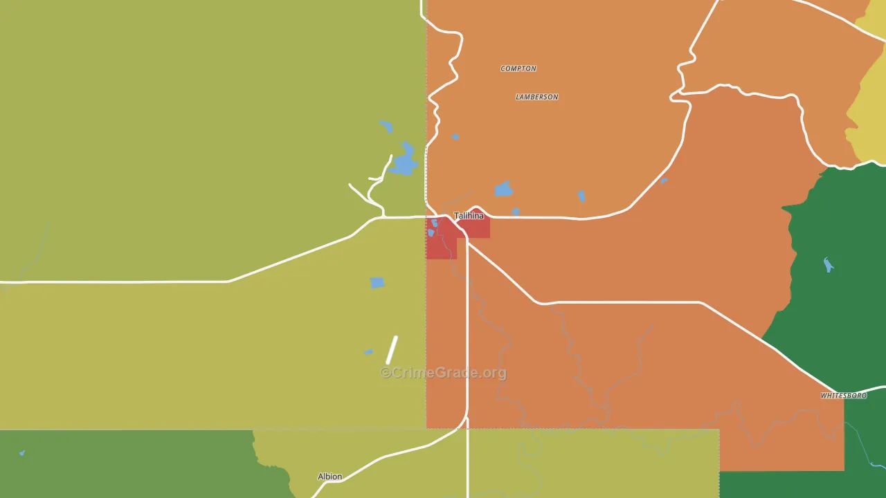 74571, OK Map of Theft Rates