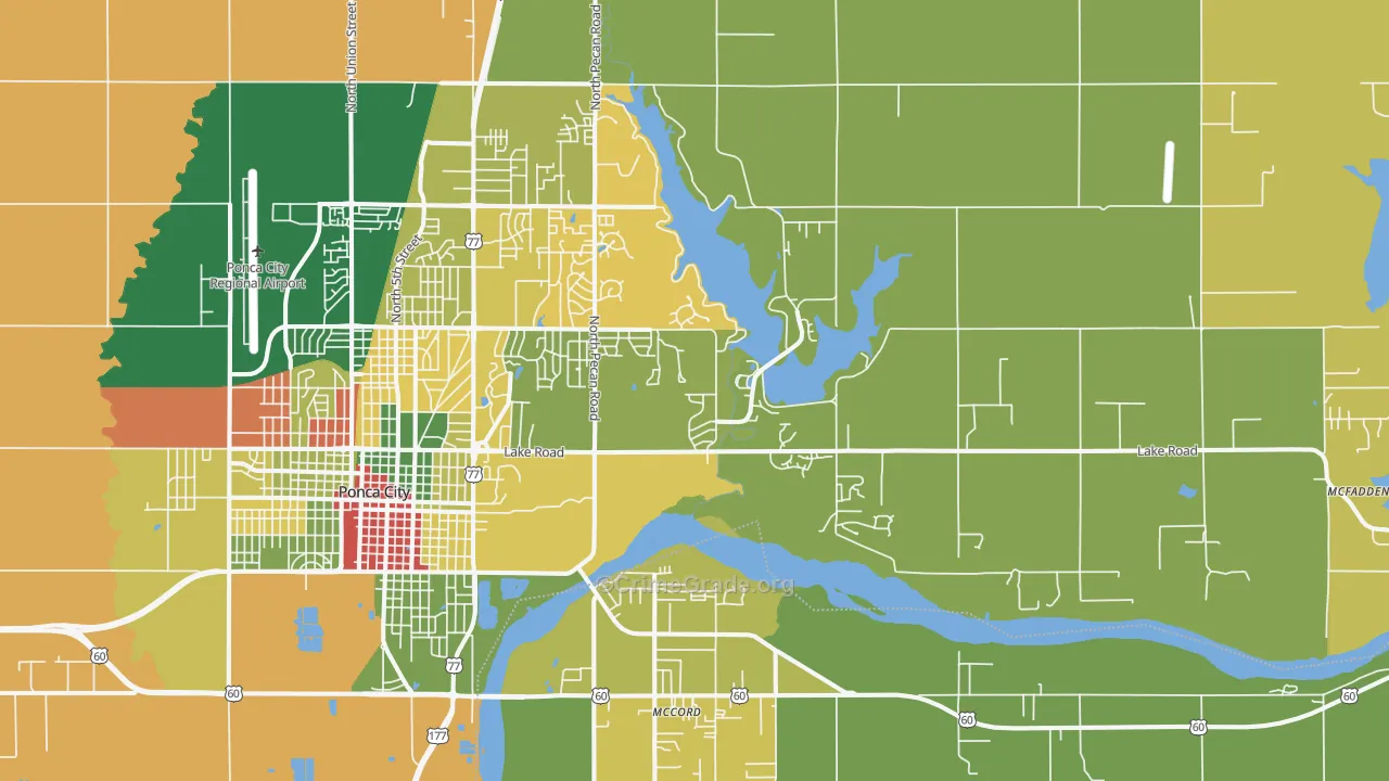 74604, OK Map of Theft Rates