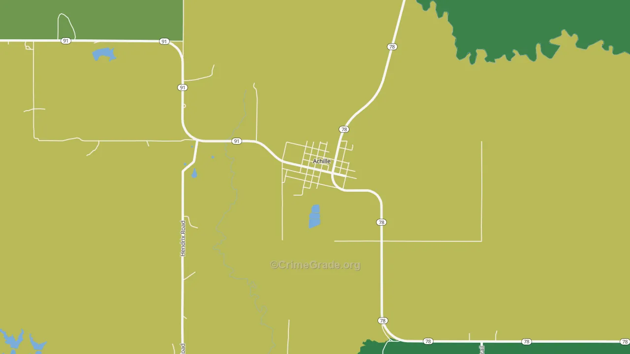 74720, OK Map of Theft Rates