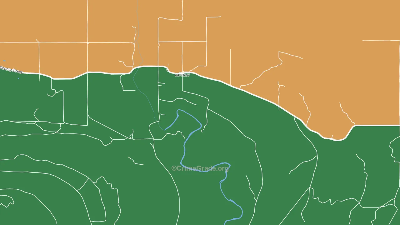 74722, OK Map of Theft Rates