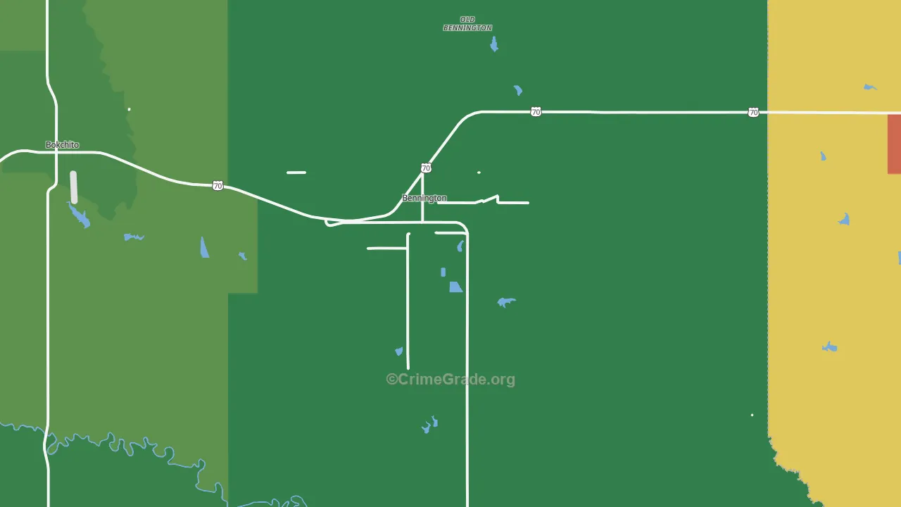 74723, OK Map of Theft Rates