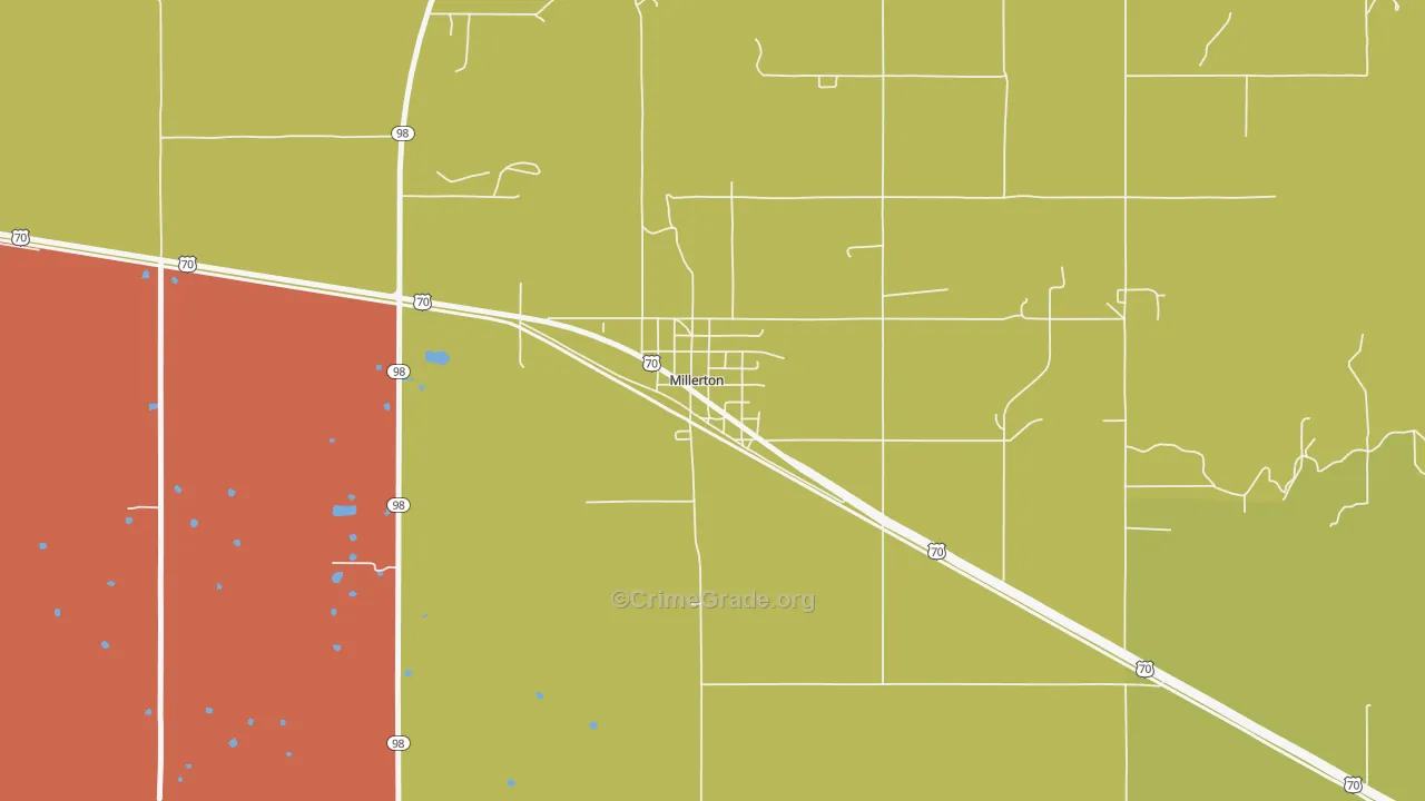 74750, OK Map of Theft Rates